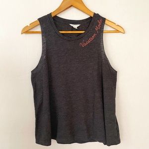 AEROPOSTALE Women's Size Medium Vacation Mode Tank Top Gray